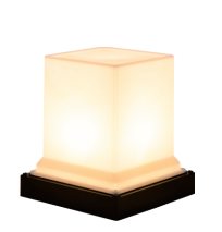 Mains pillar light with cube, ABS body, 100 mm, Weichun Lighting